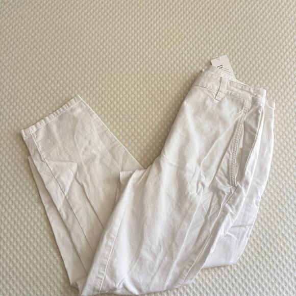 NWT Eileen Fisher Cotton Hemp Lantern Pants 2 2P P2 White Ankle Trouser Coastal - Picture 6 of 7